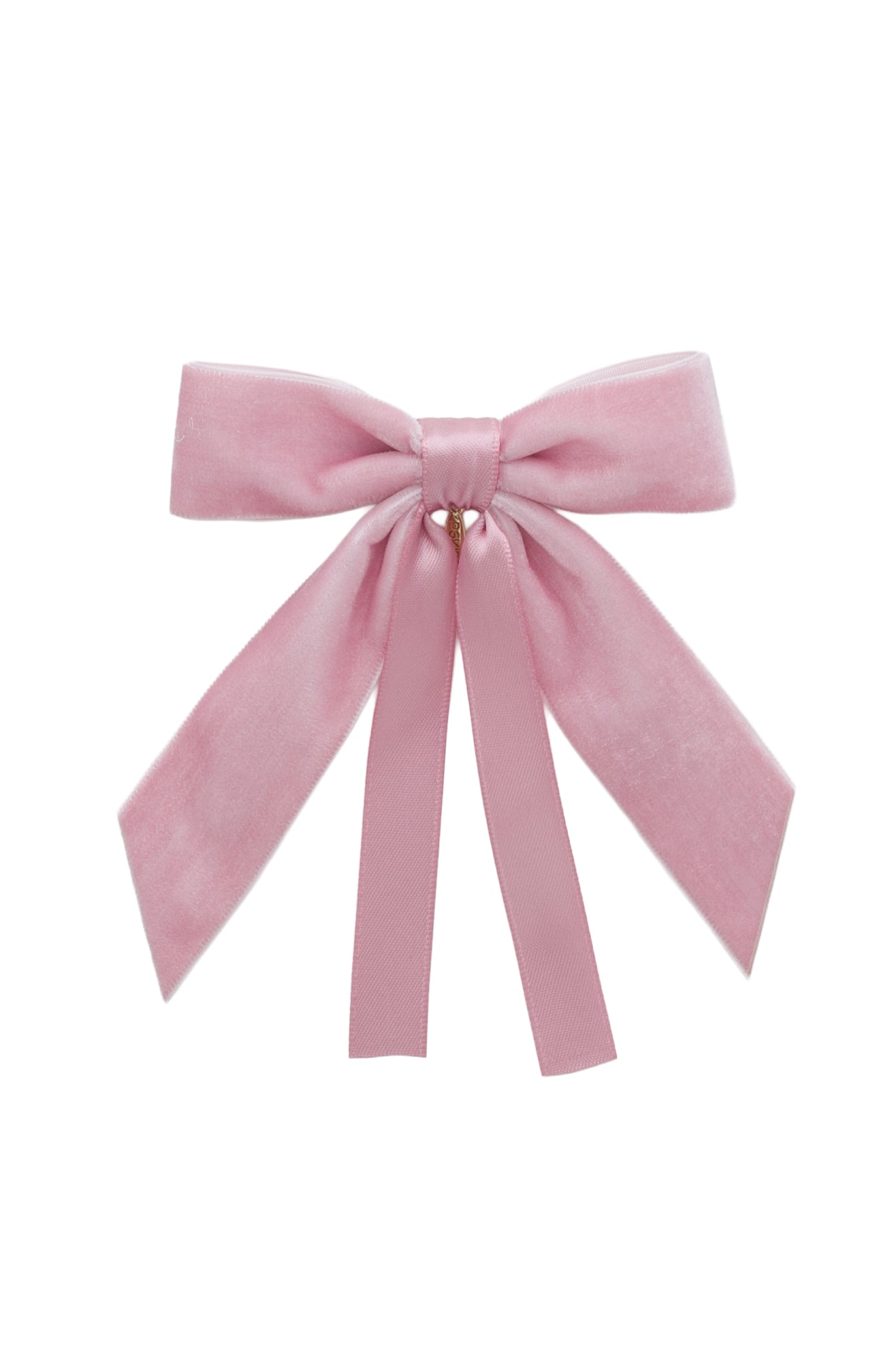 Arabesque Velvet Small Clip - Dusty Rose