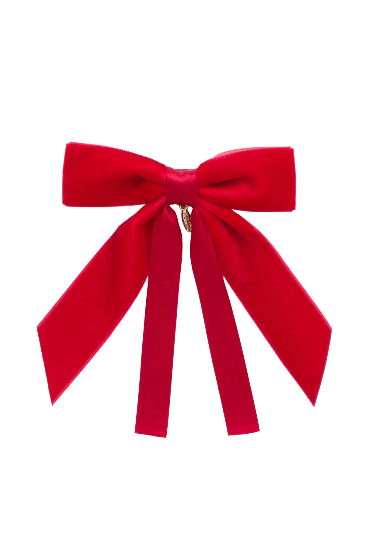 Arabesque Velvet Small Clip - Red