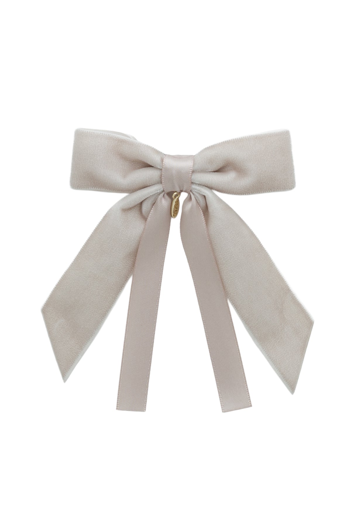 Arabesque Velvet Small Clip - Taupe