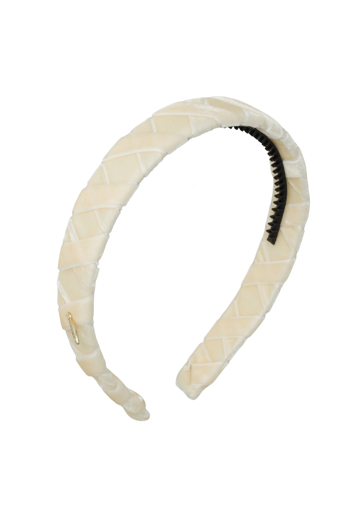 Ballet Slippers Velvet Headband - Ivory