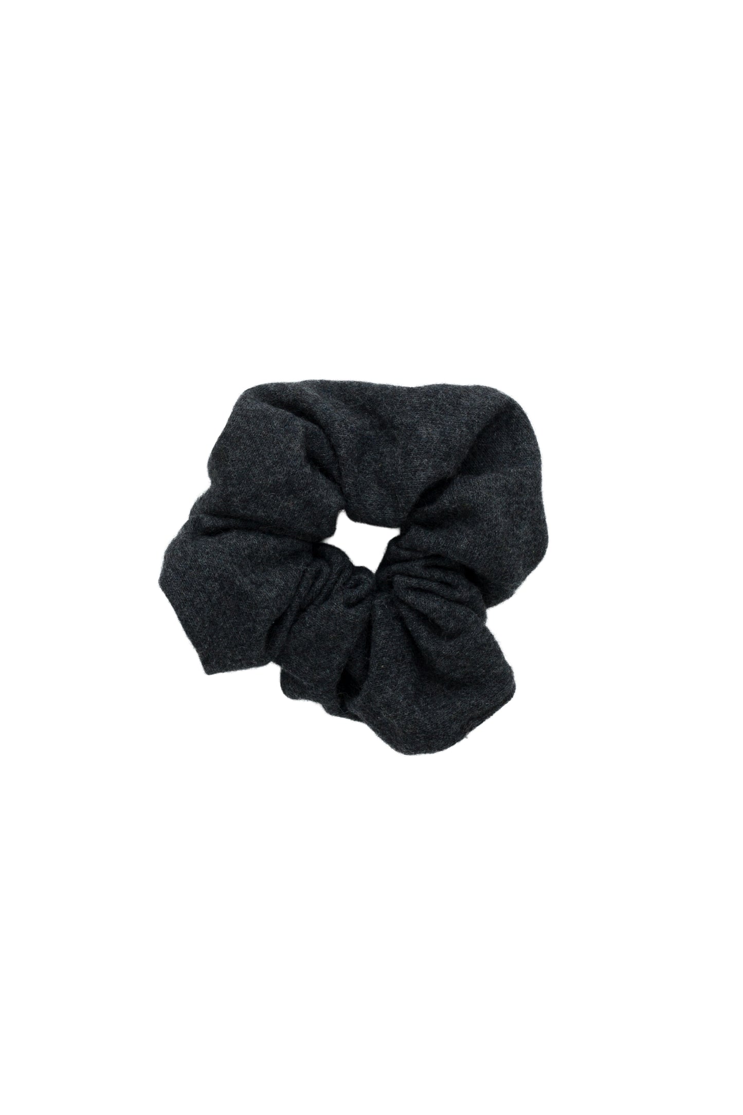 Barre Wool Scrunchie - Charcoal