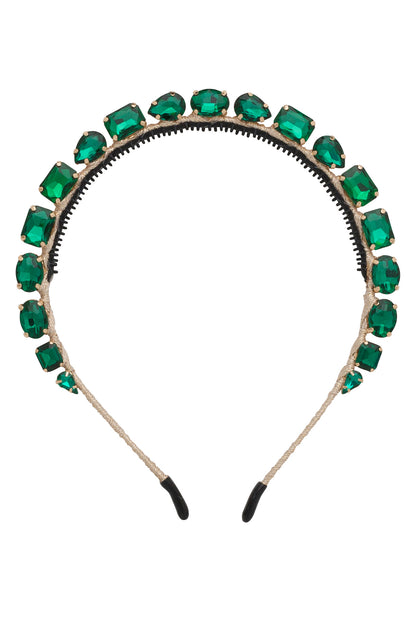 Beauty Queen Headband - Emerald Green