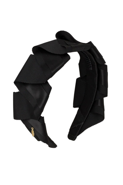 Cascading Duo Headband - Black