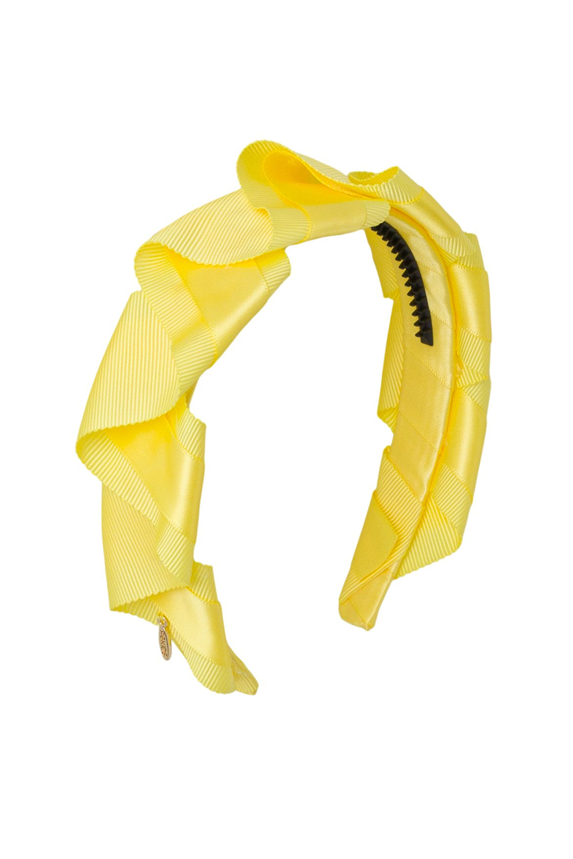 Cascading Duo Headband - Lemon Yellow