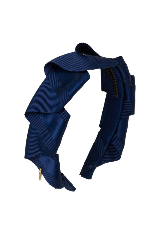Cascading Duo Headband - Navy