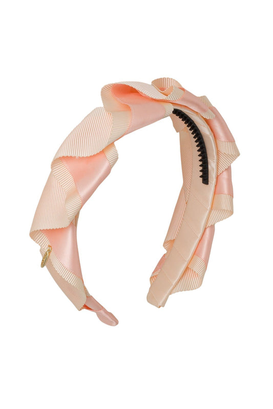 Cascading Duo Headband - Petal Peach