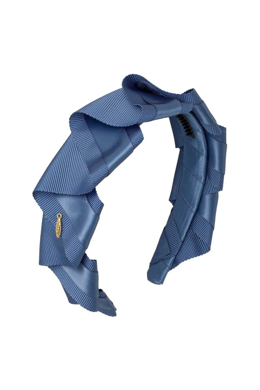 Cascading Duo Headband - Smoke Blue