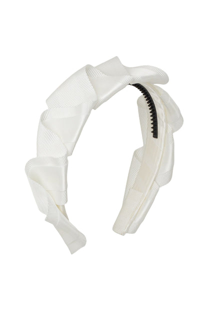 Cascading Duo Headband - White