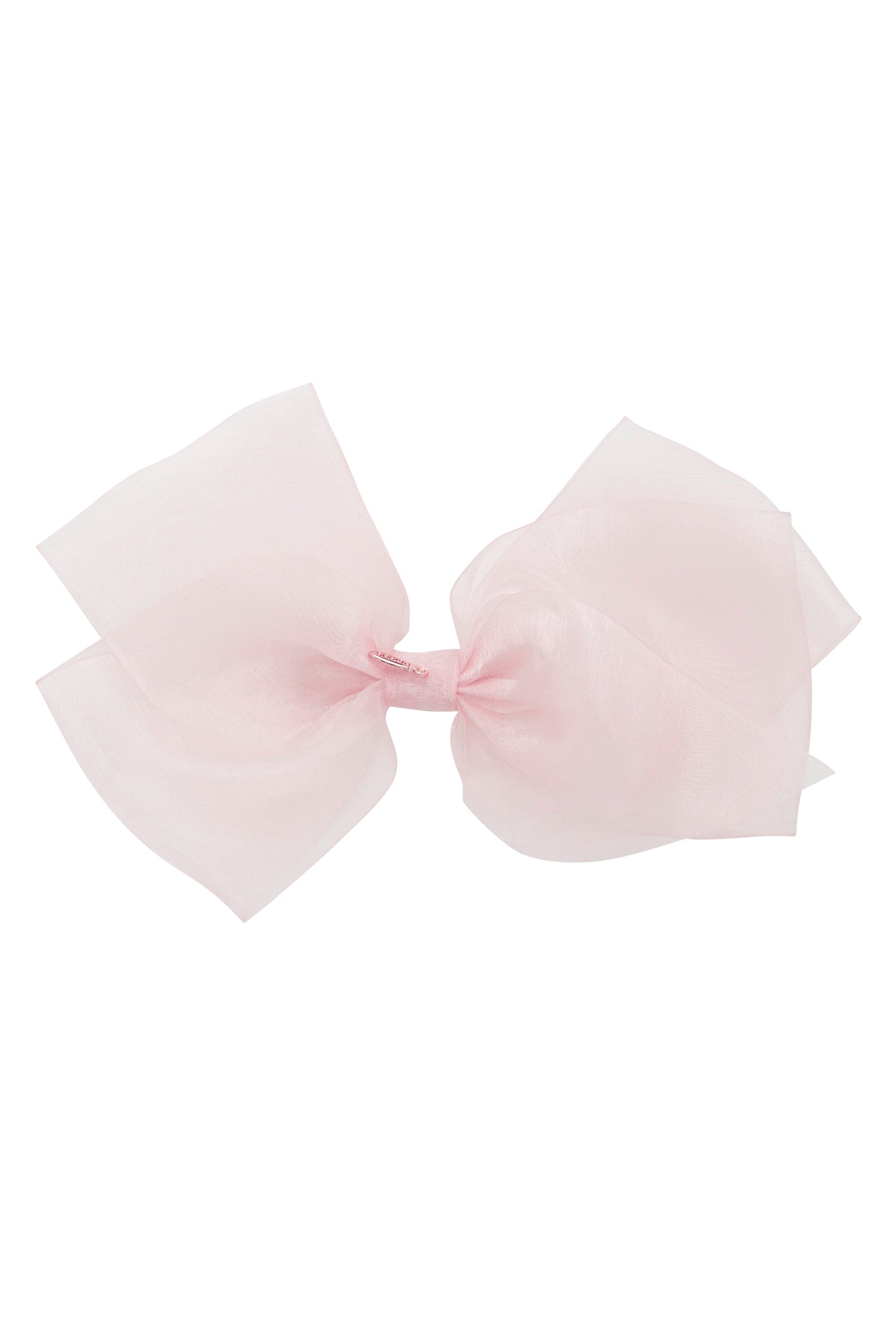 Dahlia Organza Clip - Baby Pink (Handmade in the USA!)