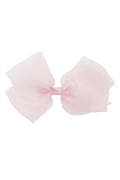Dahlia Organza Clip - Baby Pink (Handmade in the USA!)
