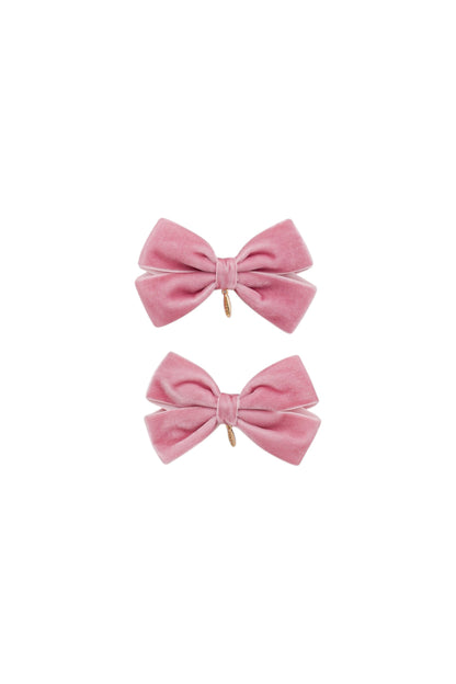 Mini Dahlia Piggy Clip Set - Rose