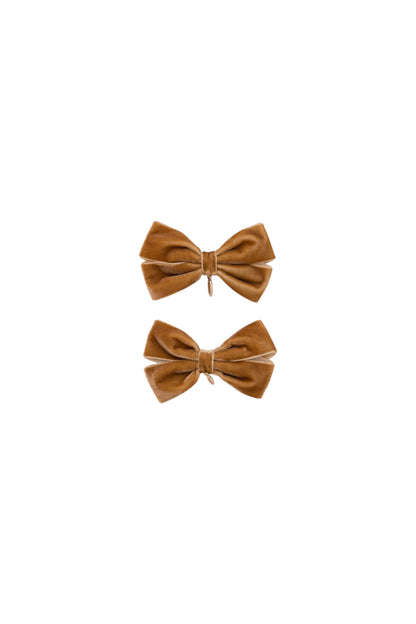 Mini Dahlia Piggy Clip Set - Camel