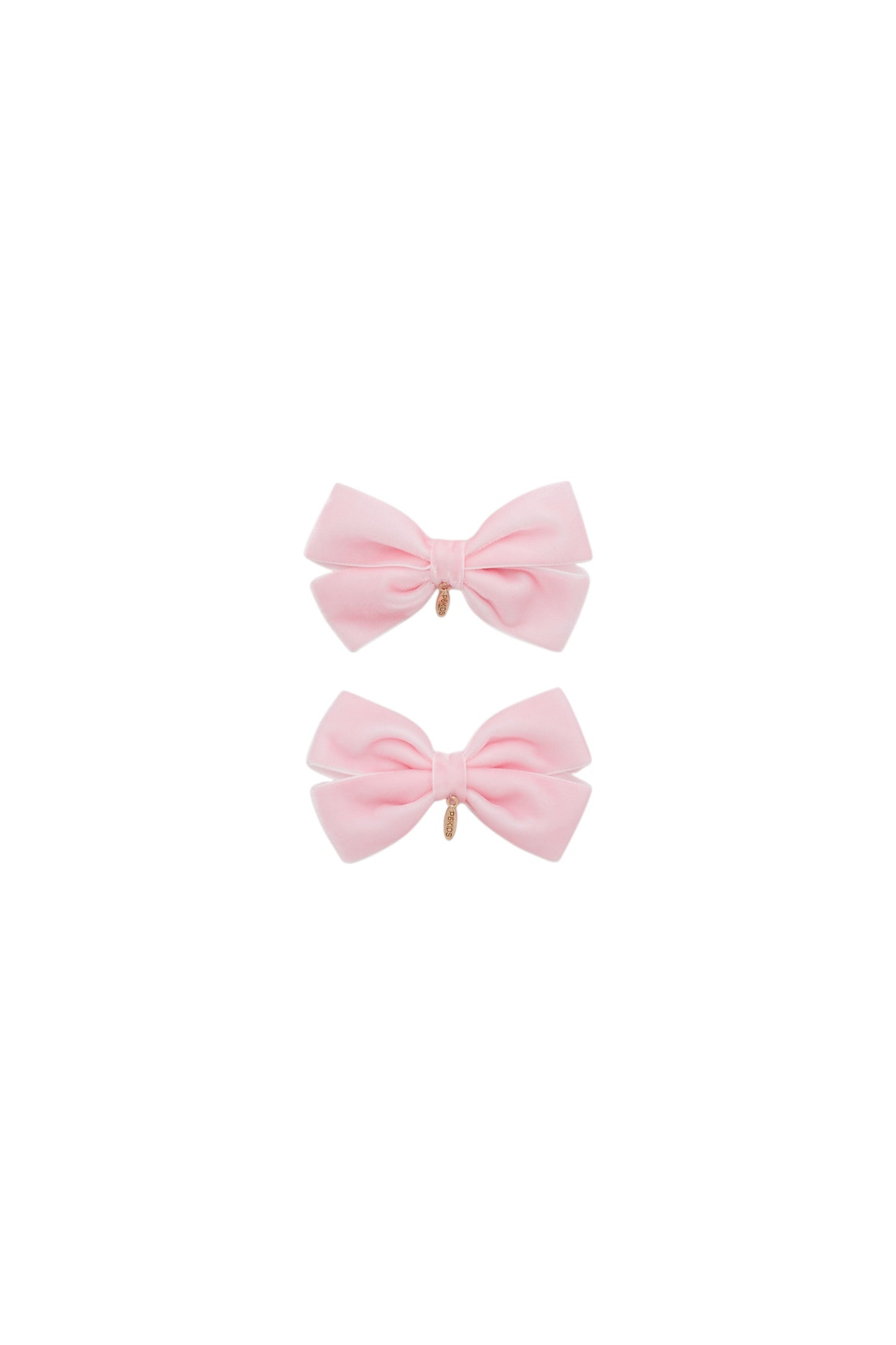 Mini Dahlia Piggy Clip Set - Baby Pink
