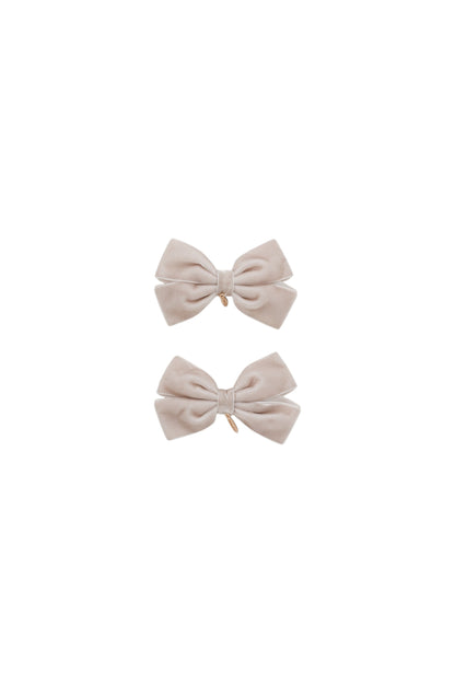 Mini Dahlia Piggy Clip Set - Taupe