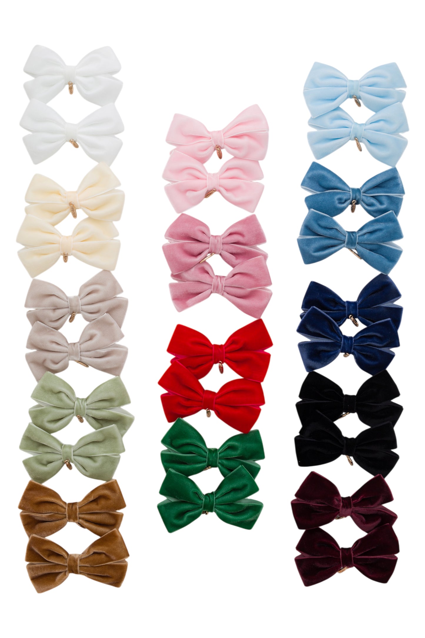 Mini Dahlia Piggy Clip Set - Baby Pink