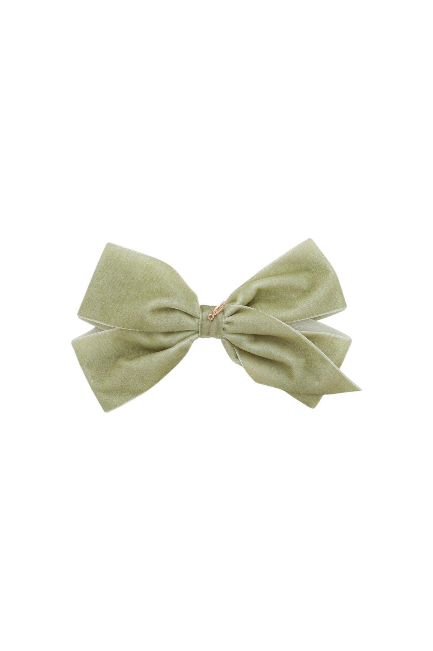 Dahlia Velvet Clip - Antique Green
