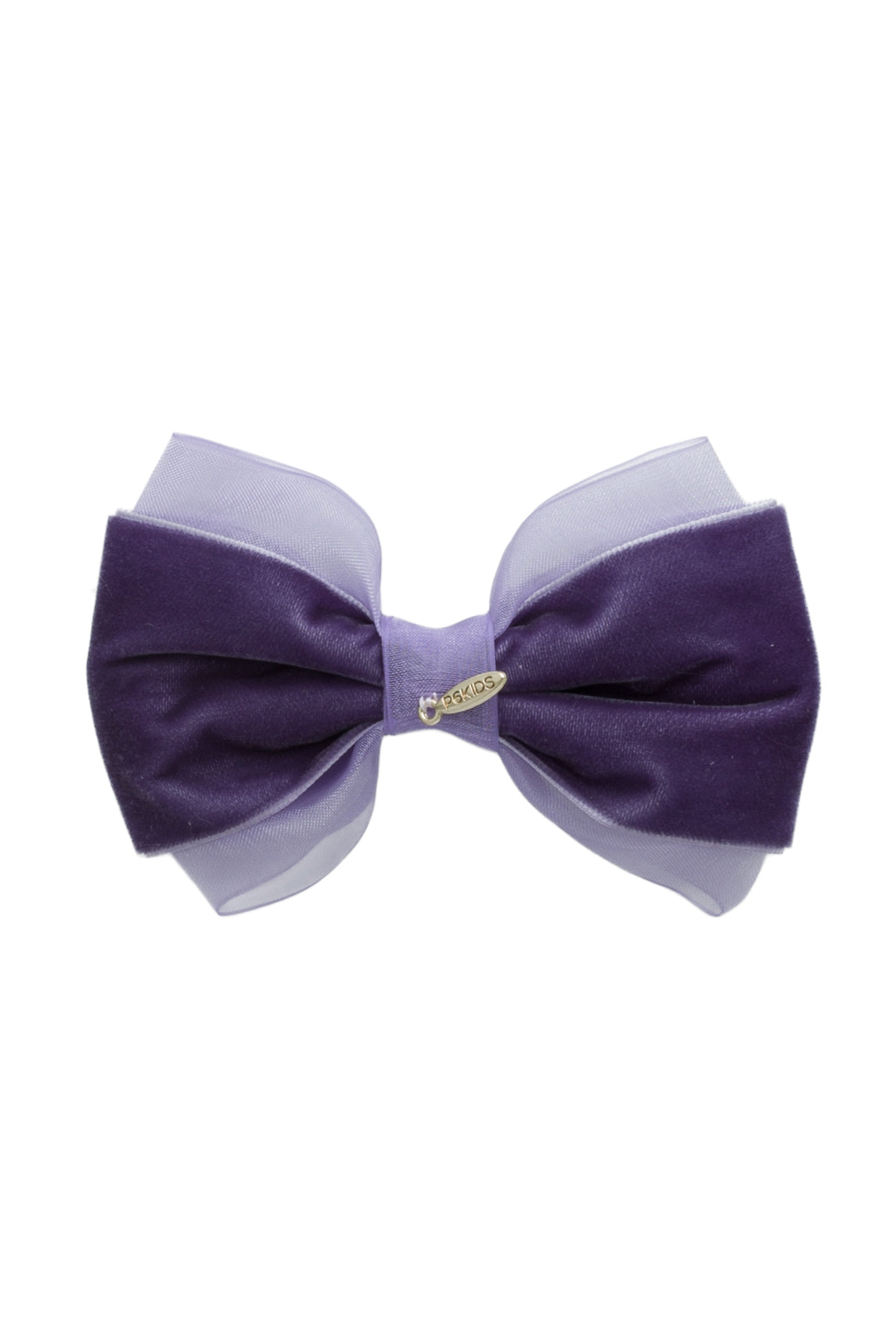 Demi Velvet Bow Clip - Purple