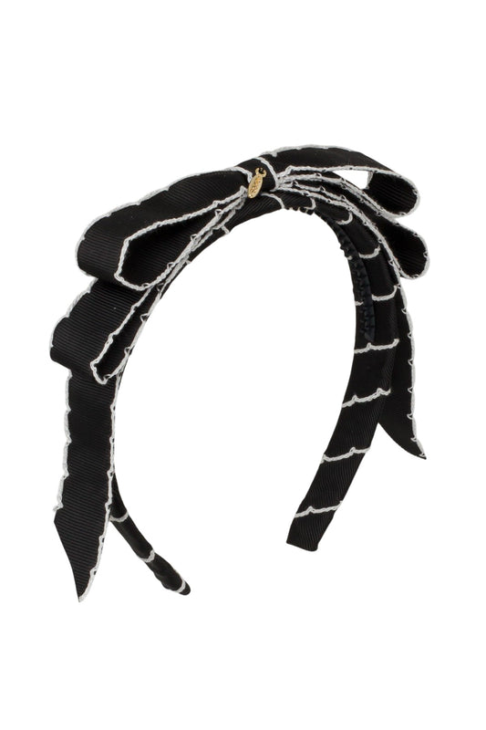 Doubled Matilda Moonstitch Headband - Black