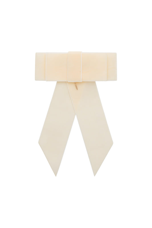 The Gala Bow Clip - Ivory