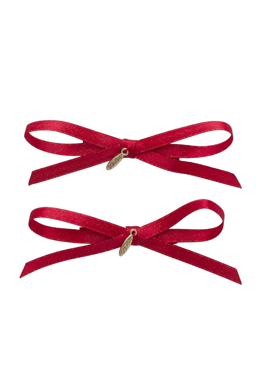 Gerber Clip Set of 2 - Red Glitter