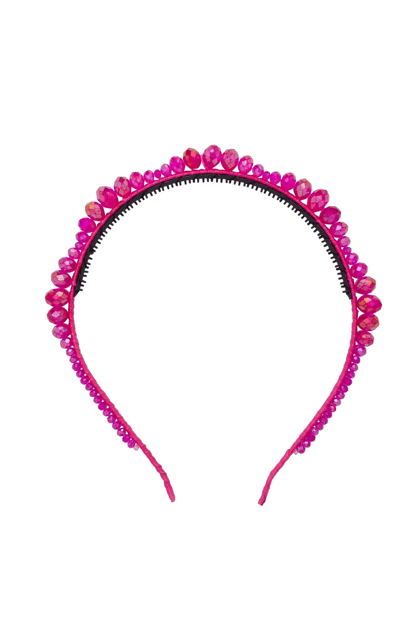 Glass Waves Headband - Raspberry Rose Hot Pink