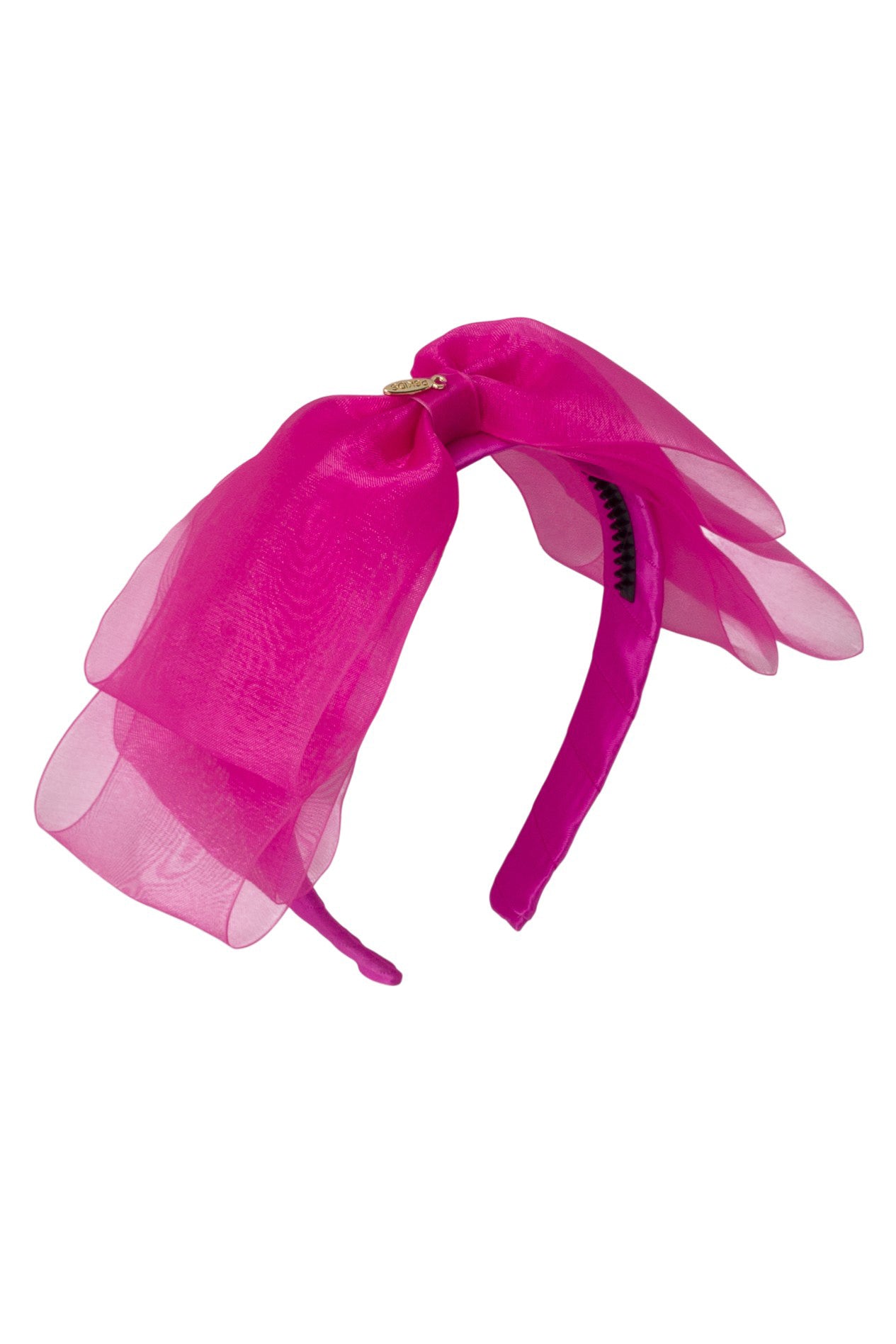 Heather Organza Headband - Azalea Hot Pink