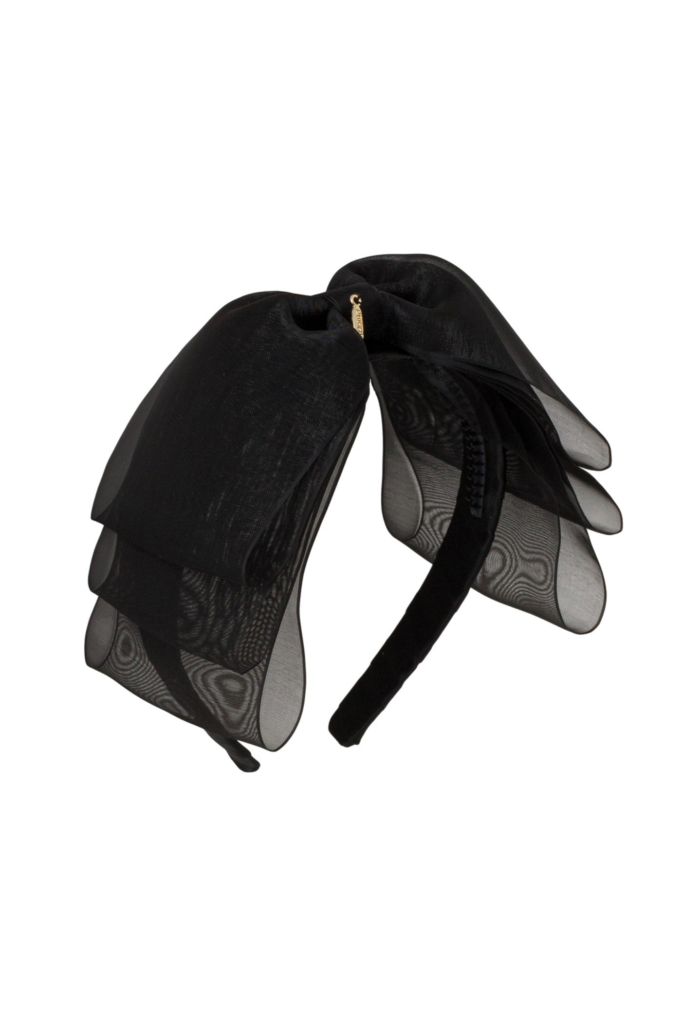 Heather Organza Headband - Black