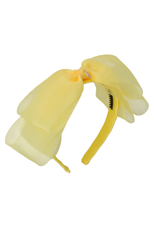 Heather Organza Headband - Chamois Yellow