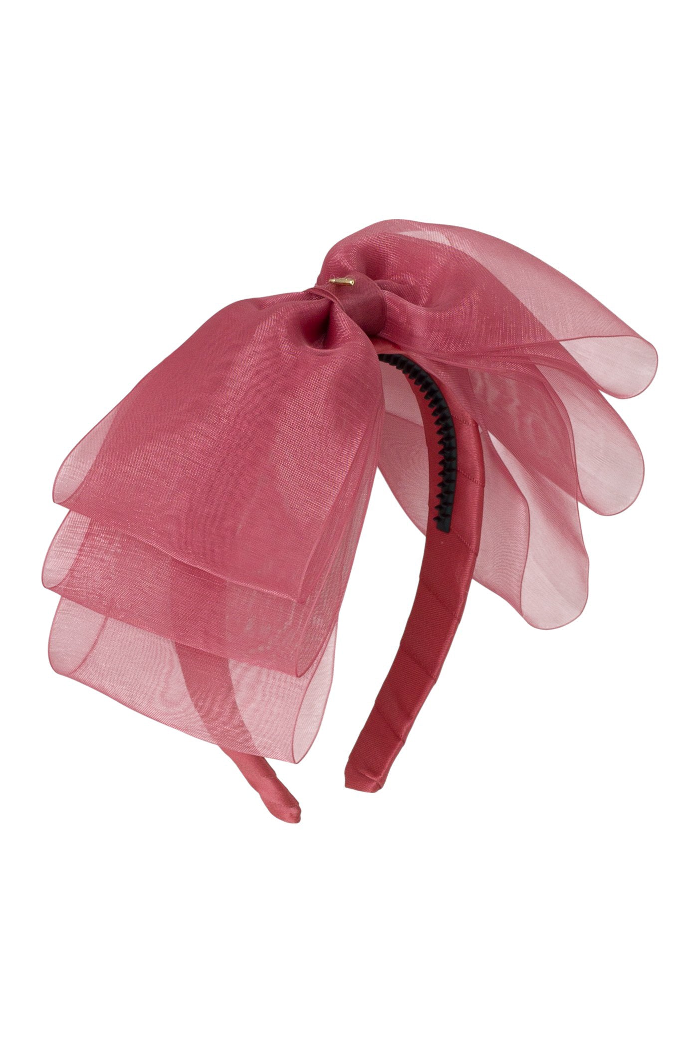 Heather Organza Headband - Cranberry