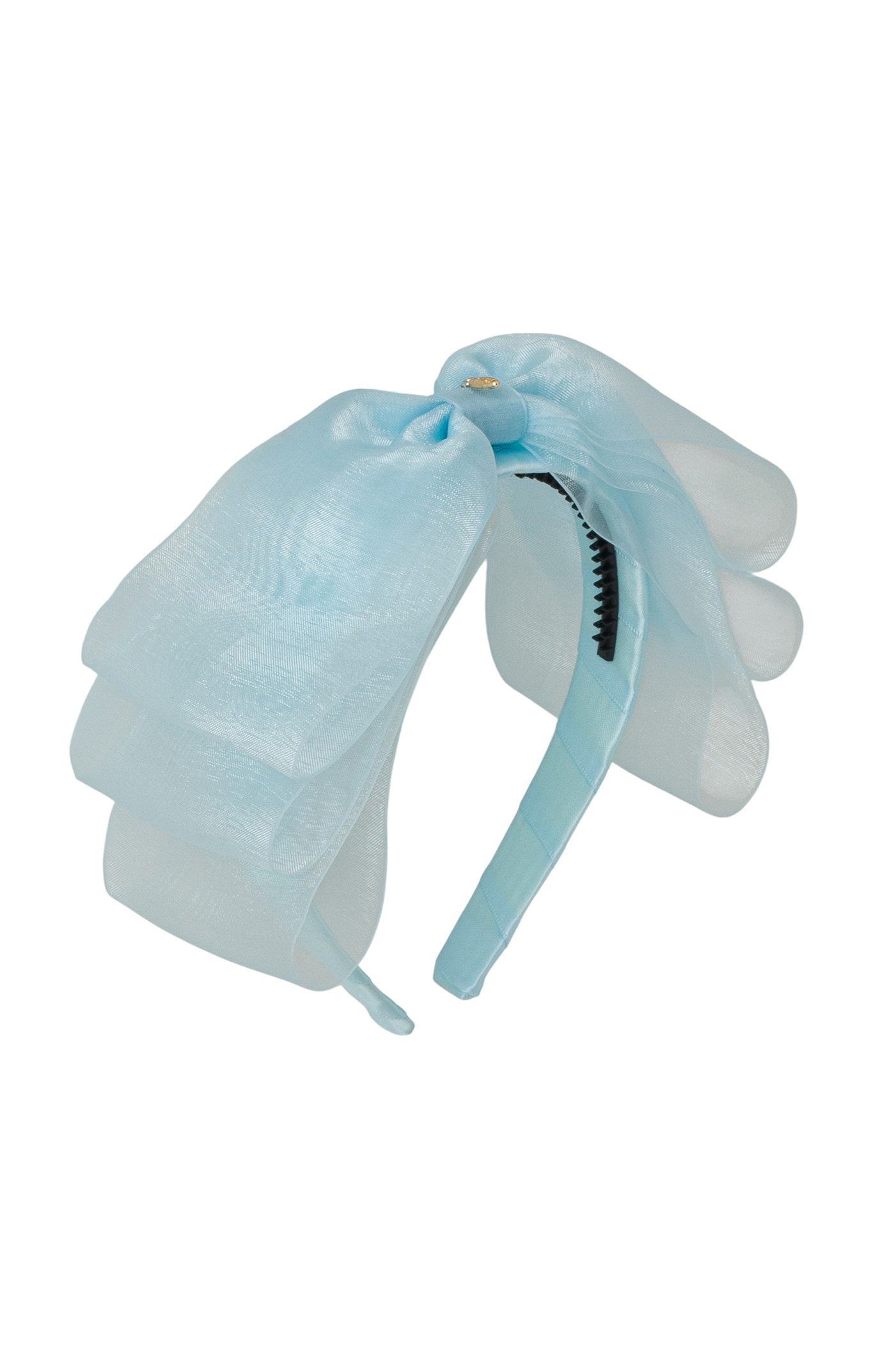 Heather Organza Headband - Light Blue