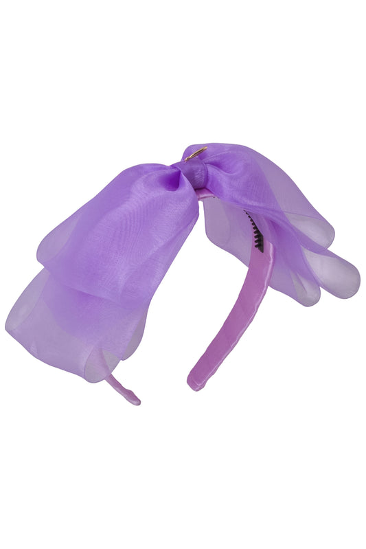 Heather Organza Headband - Orchid Purple