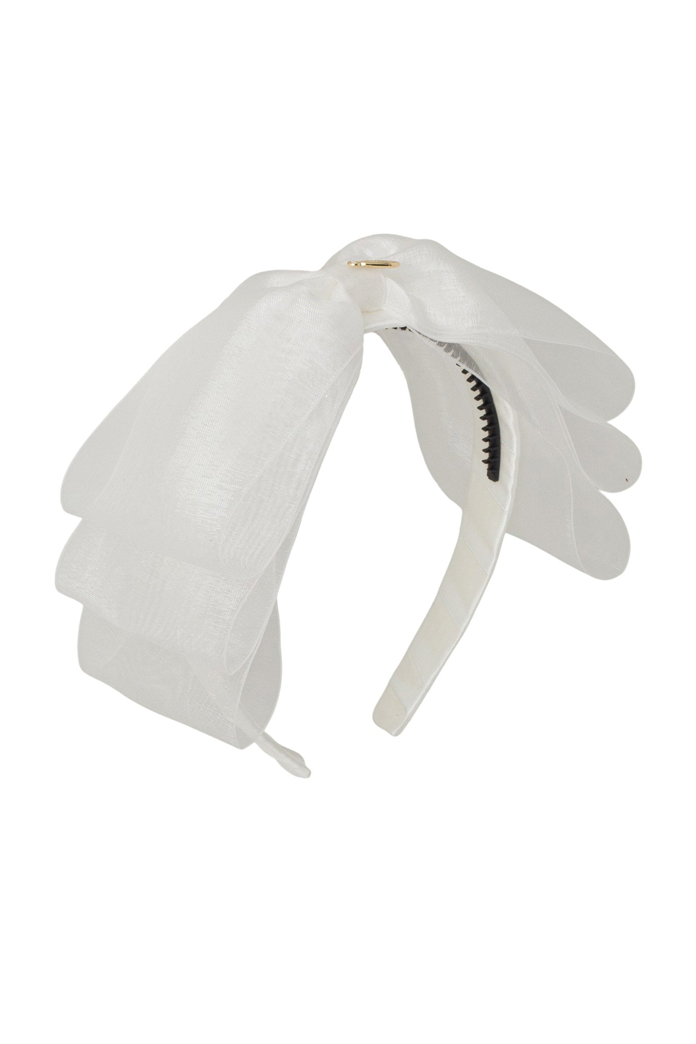 Heather Organza Headband - White