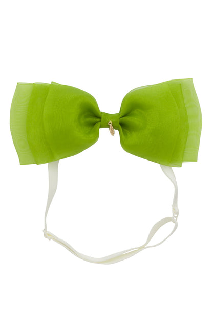 Heather Organza Wrap - Apple Green