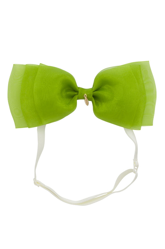 Heather Organza Wrap - Apple Green