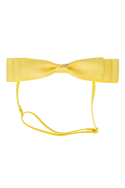 Heather Satin Wrap - Lemon Yellow