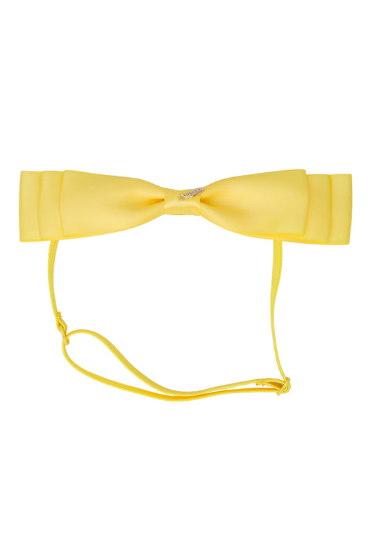 Heather Satin Wrap - Lemon Yellow