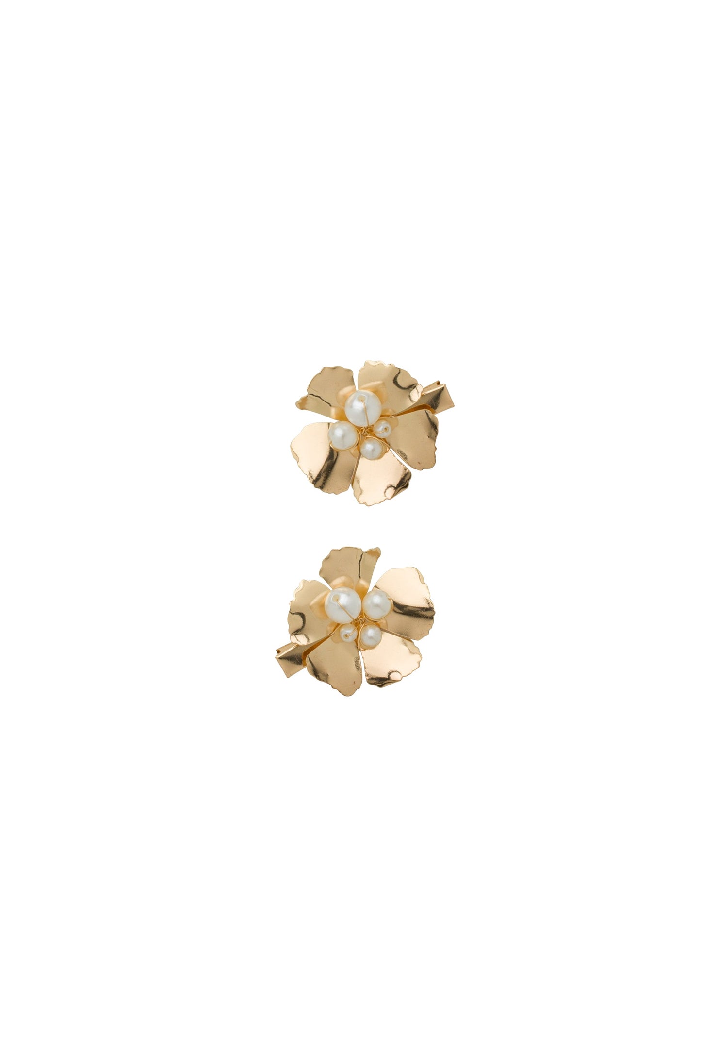 Hibiscus Clip Set of 2 - Gold