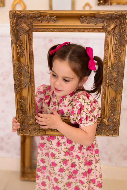 Layla Duo Bow Clip Set of 2 - Spring Moss