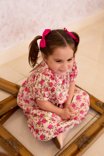 Layla Duo Bow Clip Set of 2 - Spring Moss