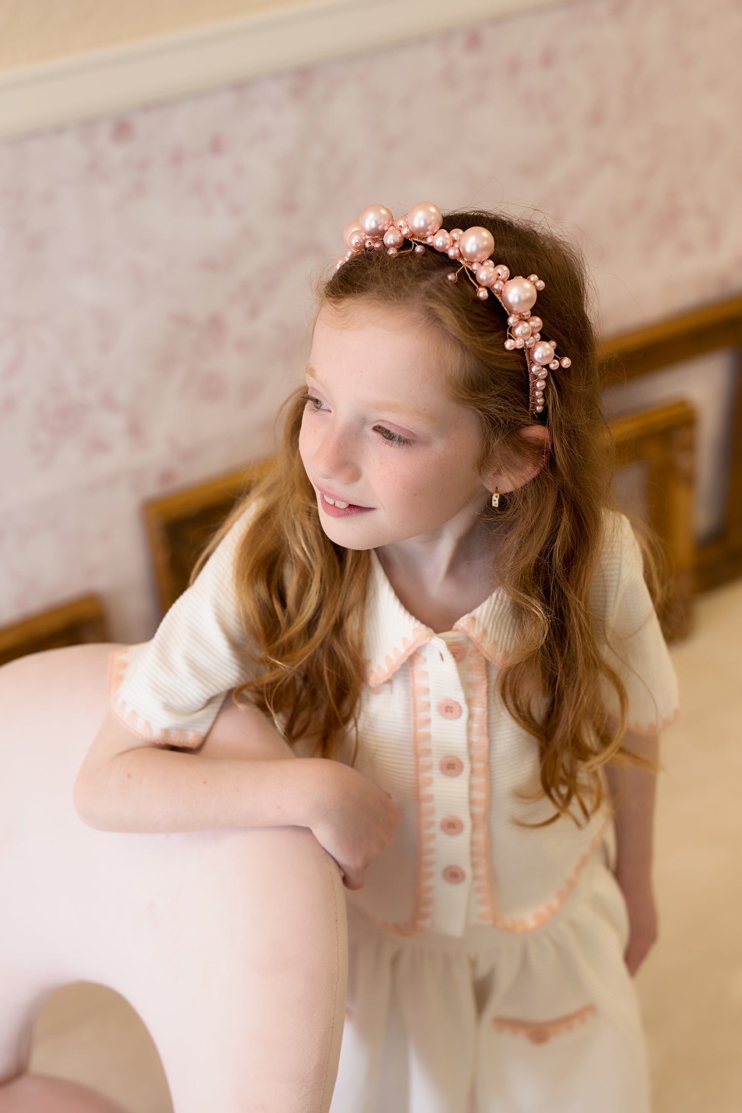 Little Duchess Headband - Ivory Pearl