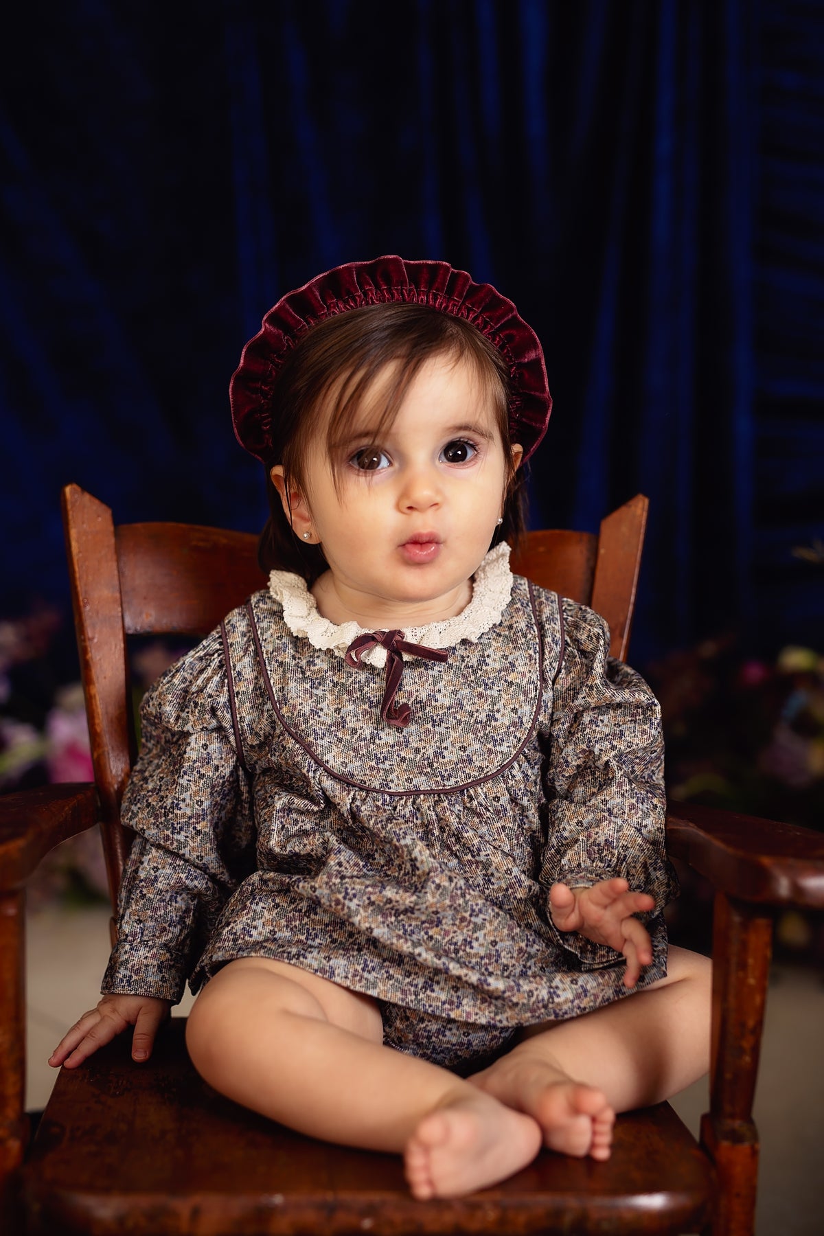 Tutu Velvet Wrap - Dark Red