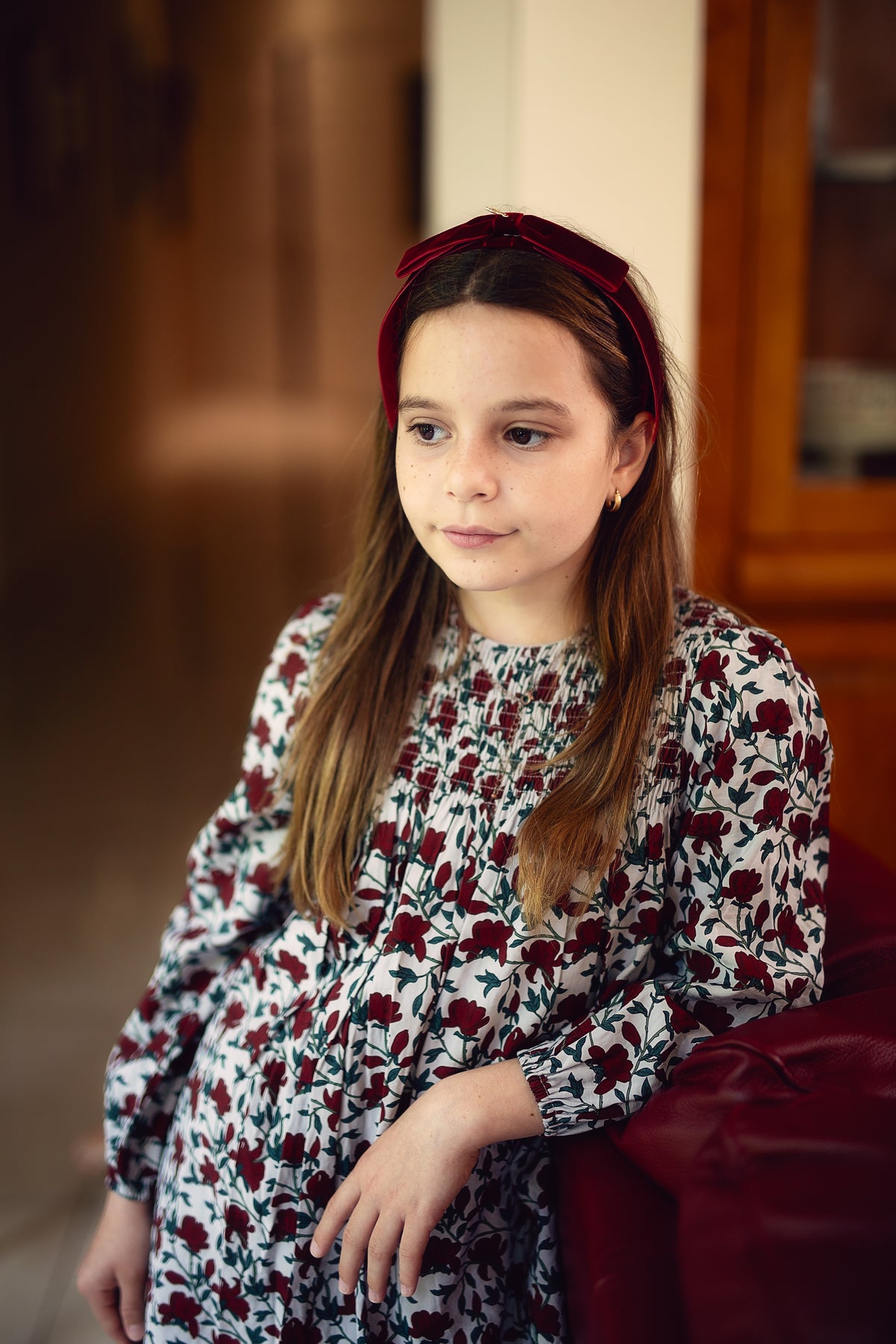 Matilda Velvet Headband - Rose