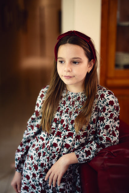 Matilda Velvet Headband - Rose
