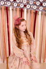 Belle Organza Fringe Headband - Golden (Handmade in the USA!)