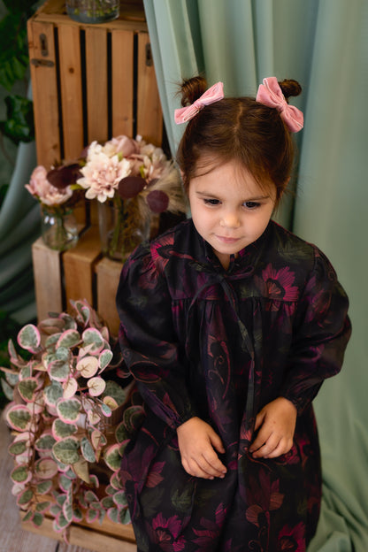 Mini Dahlia Piggy Clip Set - Baby Pink