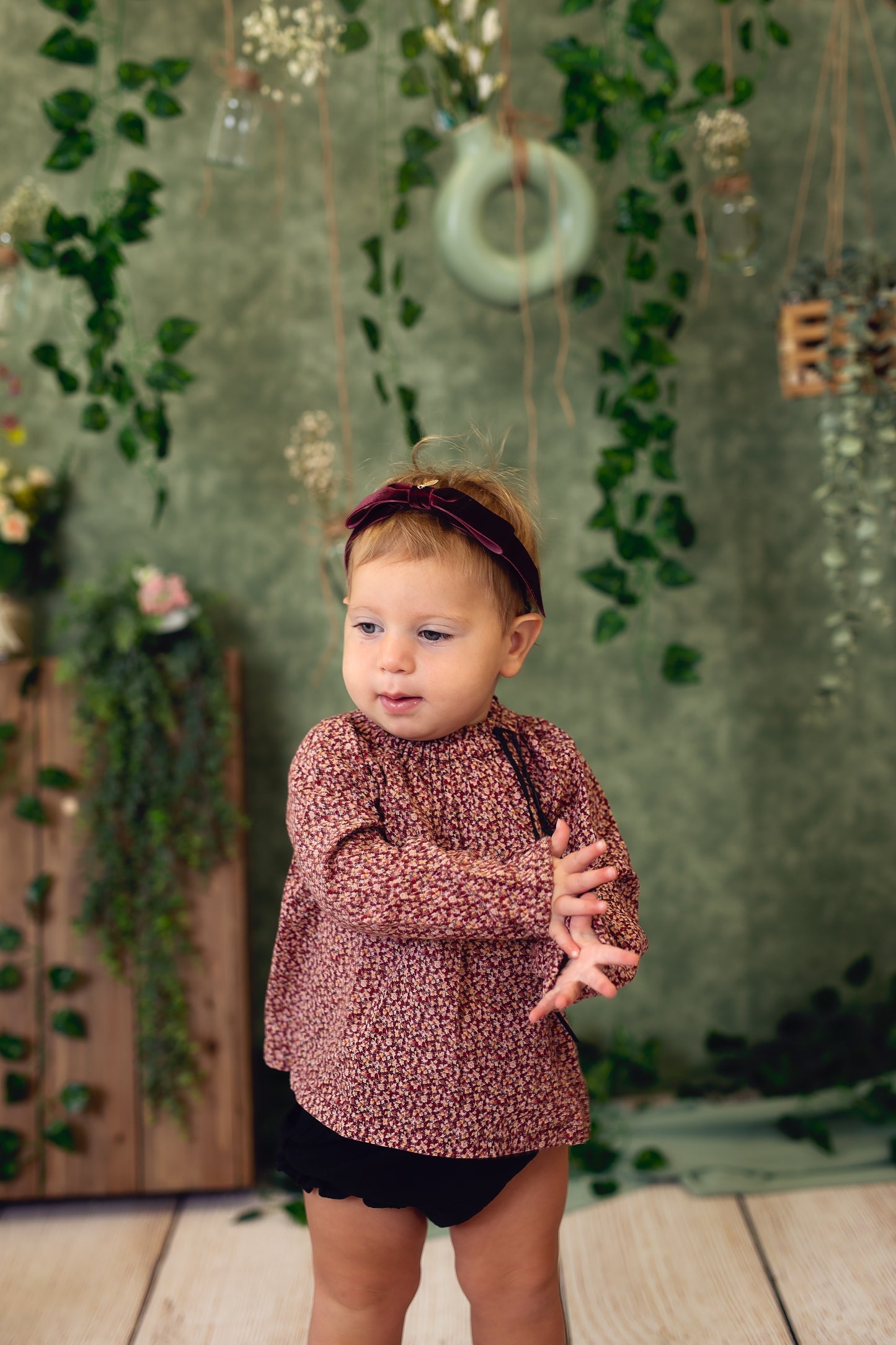 Matilda Velvet Wrap - Denim