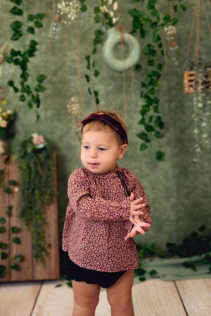 Matilda Velvet Wrap - Denim