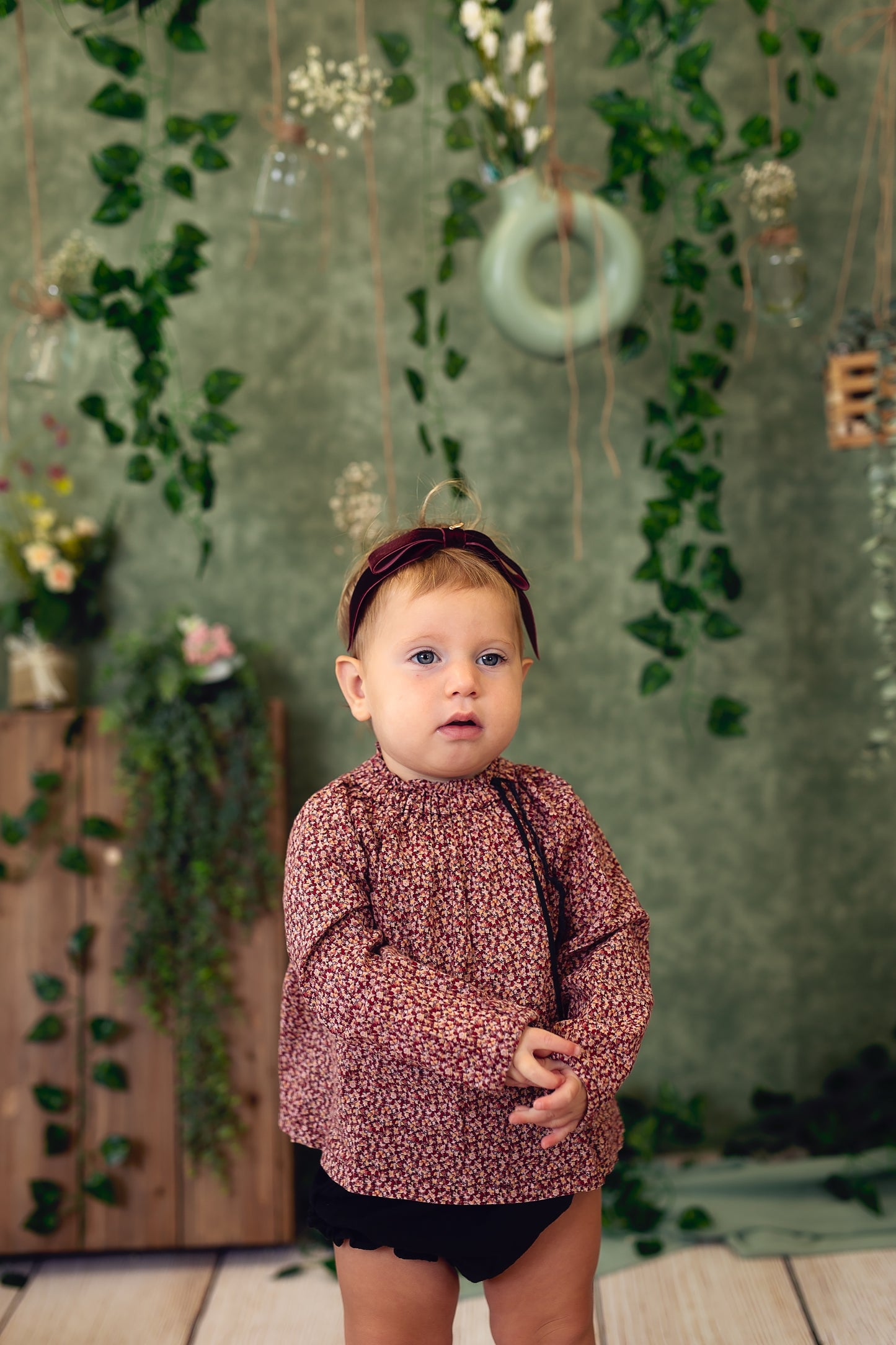 Matilda Velvet Wrap - Denim