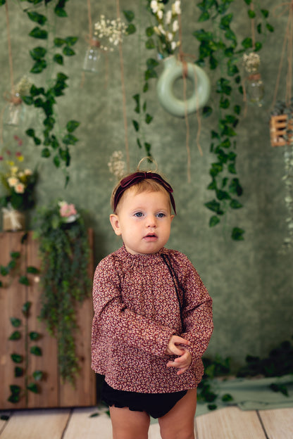 Matilda Velvet Wrap - Denim