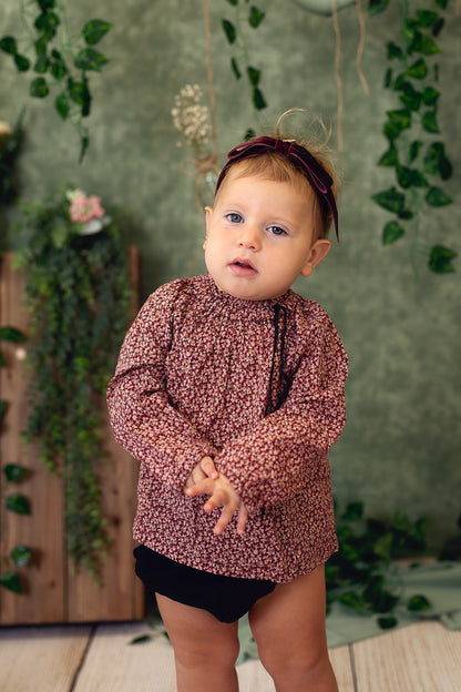 Matilda Velvet Wrap - Denim